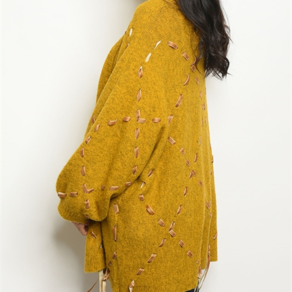 OPEN FRONT KNIT CARDIGAN - Picture 2 of 2